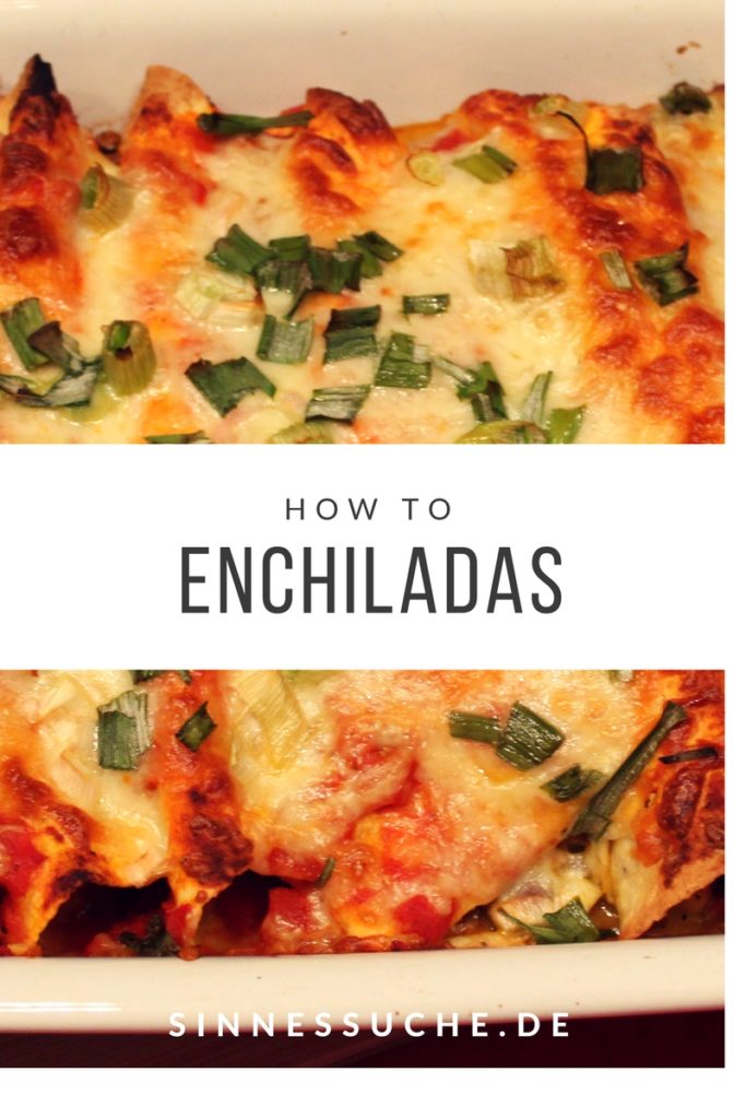 Enchiladas mit Bohnenmus