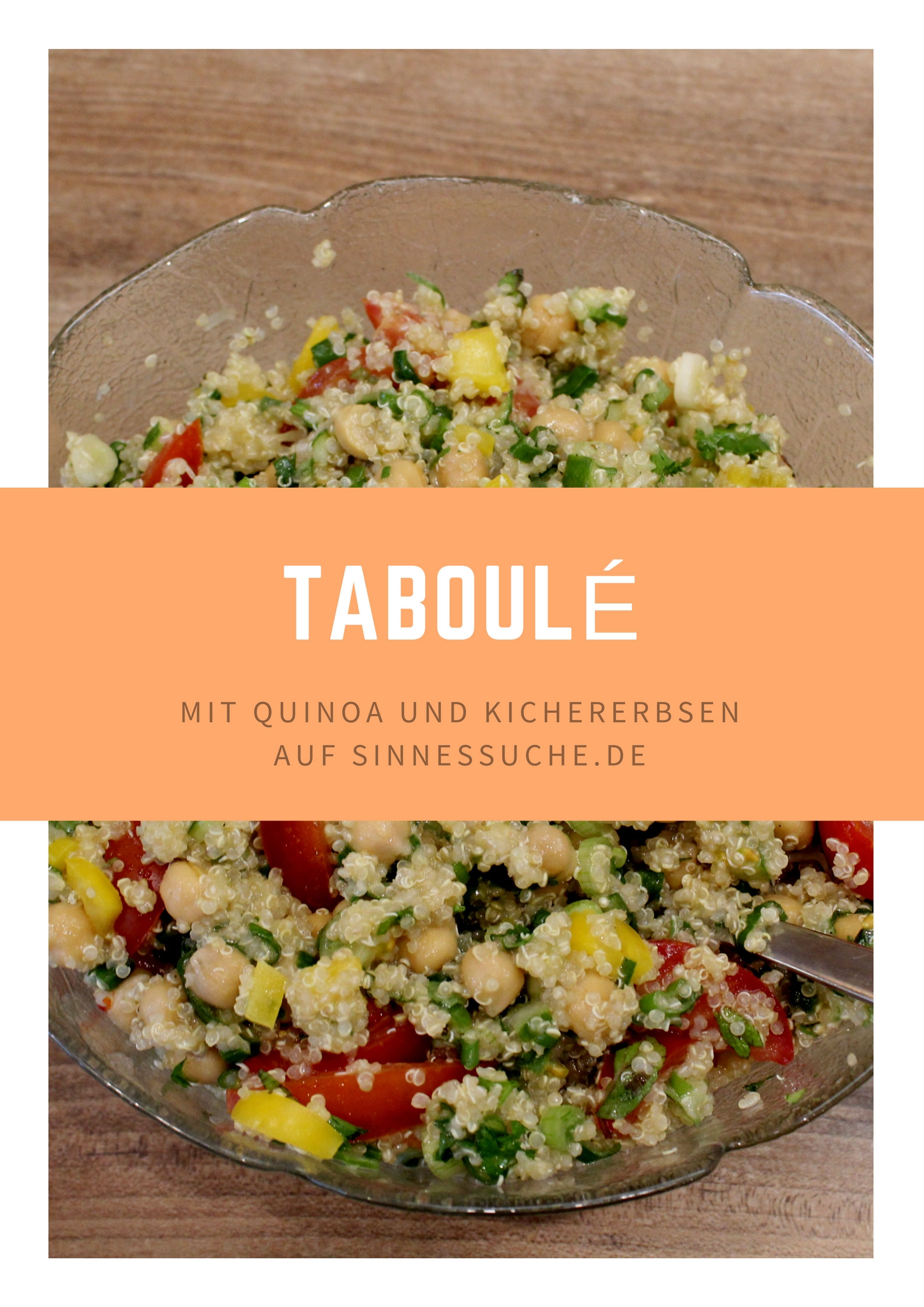 sommerliches Taboulé mit Quinoa und Kichererbsen
